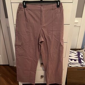 Women's Mauve Cargo Trousers
